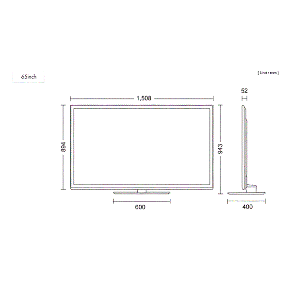 Диагональ 165 см. Самсунг телевизор 65 дюймов габариты чертеж. Габариты телевизора 65 самсунг. 65 Inch TV Dimensions. Плазма диагональю 65 дюймов габариты.