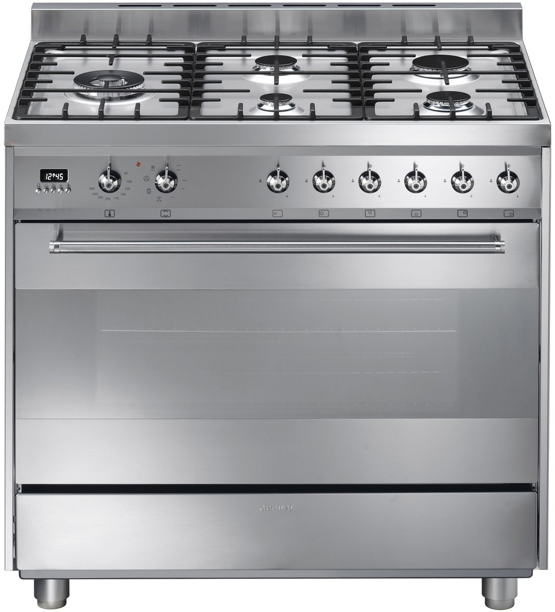 Smeg C95GMXA1 Freestanding Dual Fuel Oven/Stove | Appliances Online